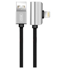 Дата кабель NB46 2in1 USB - Lightning + Lightning Audio 2.4А 1.0m Silver XoKo (XO-NB46)