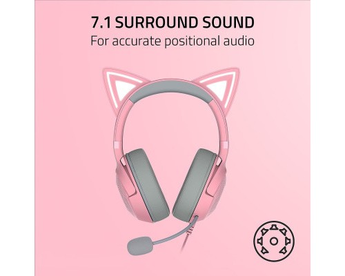 Навушники Razer Kraken Kitty V2 Quartz (RZ04-04730200-R3M1)