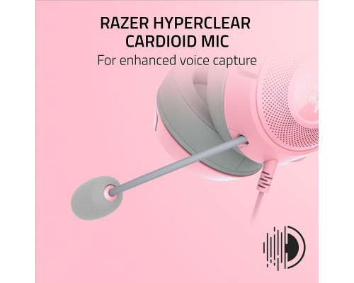 Навушники Razer Kraken Kitty V2 Quartz (RZ04-04730200-R3M1)