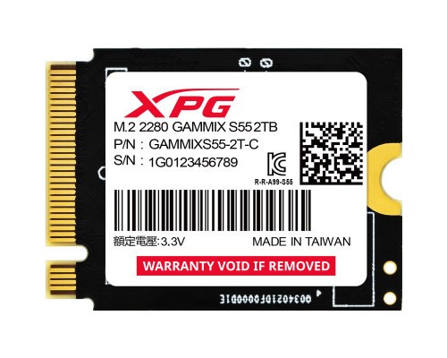 Накопичувач SSD M.2 2230 2TB GAMMIX S55 ADATA (SGAMMIXS55-2T-C)