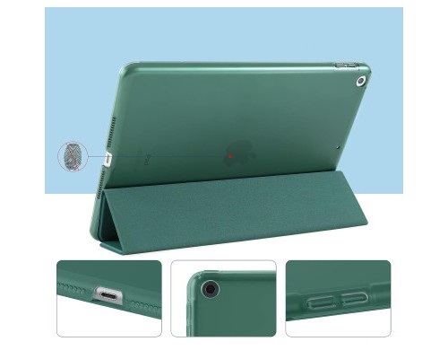 Чохол до планшета BeCover Tri Fold Hard Apple iPad 10.2 2019/2020/2021 Dark Green (709656) (709656)