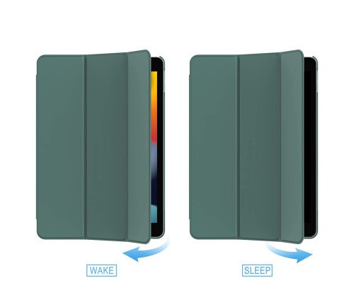 Чохол до планшета BeCover Tri Fold Hard Apple iPad 10.2 2019/2020/2021 Dark Green (709656) (709656)