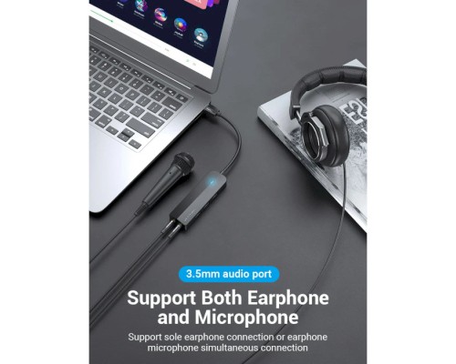 Концентратор Vention USB 3.0 to 3хUSB 3.0/2хTRS Audio/USB Micro 1.0m (CHIBF)