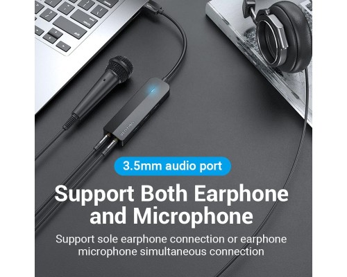 Концентратор Vention USB 3.0 to 3хUSB 3.0/2хTRS Audio/USB Micro 1.0m (CHIBF)