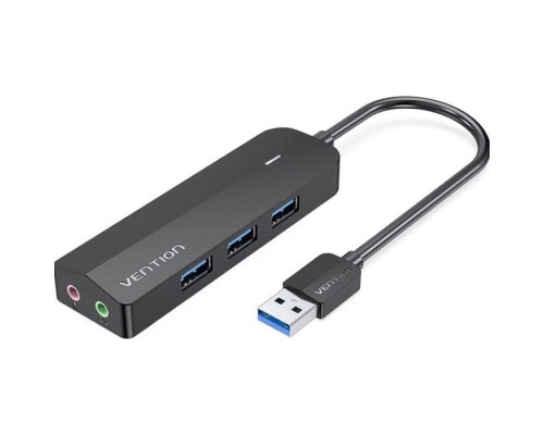 Концентратор Vention USB 3.0 to 3хUSB 3.0/2хTRS Audio/USB Micro 1.0m (CHIBF)