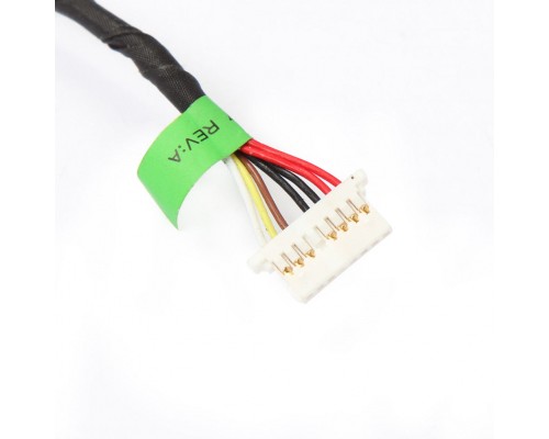 Роз'єм живлення ноутбука з кабелем HP PJ852 (4.5mm x 3.0mm + center pin), 8(7)-pin, 12 см (A49090)