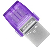 USB флеш накопичувач Kingston 256GB DataTraveler microDuo 3C USB 3.2/Type C (DTDUO3CG3/256GB)
