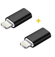 Перехідник MicroUSB to Lightning AC-005 2 pcs XoKo (XK-AC005-BK2)