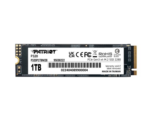 Накопичувач SSD M.2 2280 1TB Patriot (P320P1TBM28)