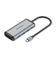 Концентратор Vention USB 3.1 Type-C to 3хUSB 3.0/TF/SD/PD 87W 6-in-1 (TGRHB)