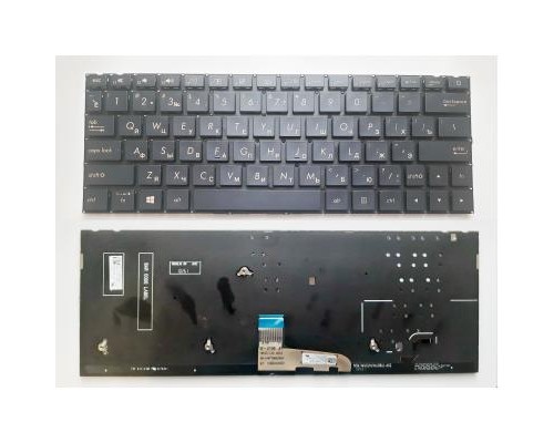 Клавіатура ноутбука ASUS UX333 синяя/подсв (A46108)