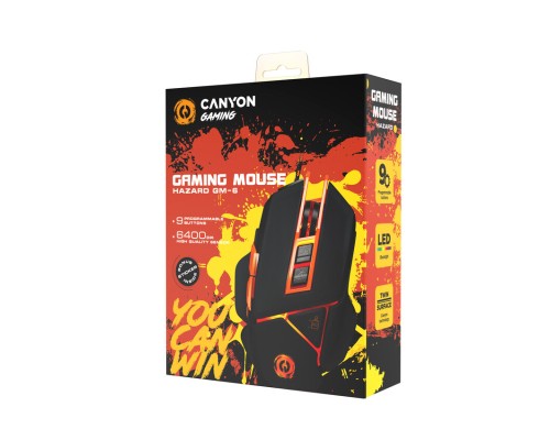 Мишка Canyon GM-6 USB Black (CND-SGM6N)