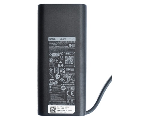 Блок живлення до ноутбуку Dell 65W Type-C 20V, 3.25A + 15V, 3A + 9V, 3A + 5V, 3A long-корпус (LA65NM190 / A40374)