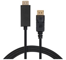 Кабель мультимедійний Display Port to HDMI 1.8m v1.4/v2.1 4K120/8K60 Vinga (VCPDP14HI211.8)