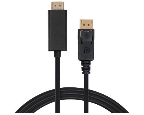 Кабель мультимедійний Display Port to HDMI 1.8m v1.4/v2.1 4K120/8K60 Vinga (VCPDP14HI211.8)