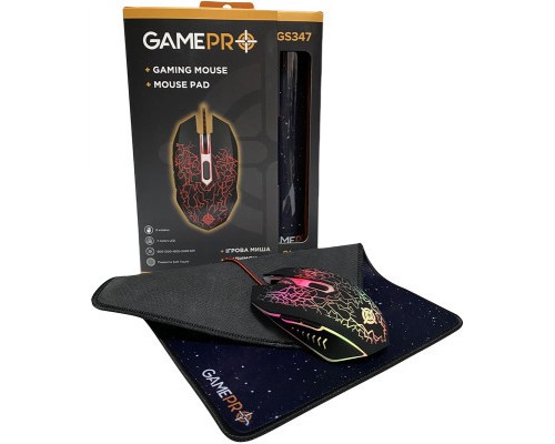 Мишка GamePro GS347 Combo 2 в 1 миша + ігрова поверхня (GS347)