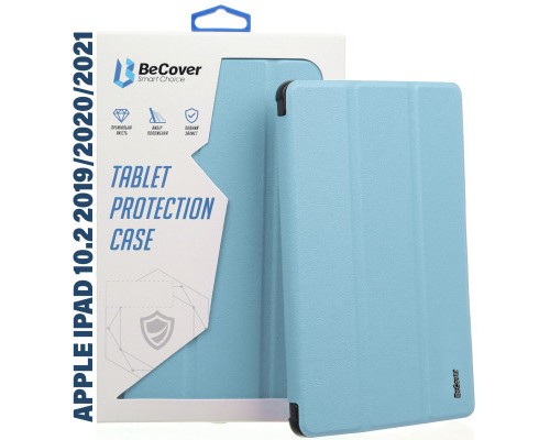 Чохол до планшета BeCover Tri Fold Hard Apple iPad 10.2 2019/2020/2021 Light Blue (711126)