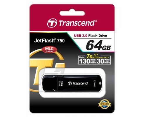 USB флеш накопичувач Transcend 64GB JetFlash 750 USB 3.0 (TS64GJF750K)