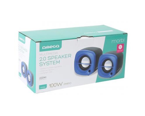 Акустична система Omega OG-15 6W blue USB (OG15BL)