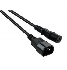 Кабель живлення C13 to C14 1.8m Vinga (VCPP5C13141.8BK)