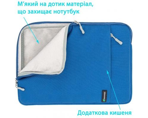 Чохол до ноутбука Grand-X 15.6'' Blue (SL-15B)