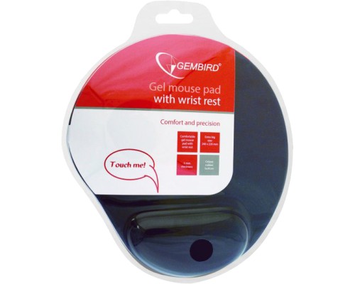 Килимок для мишки Gembird MP-GEL-BK