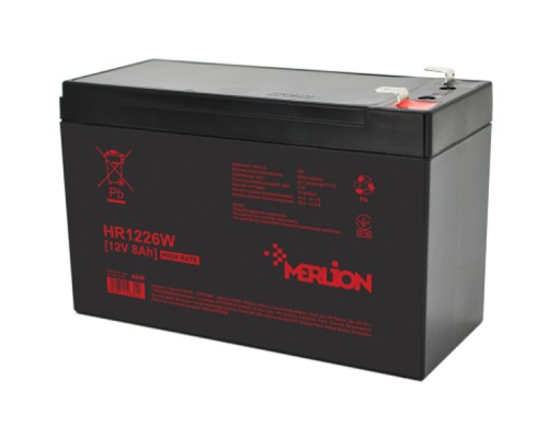 Батарея до ДБЖ Merlion 12V-8.0Ah, HR1226W (HR1226W)