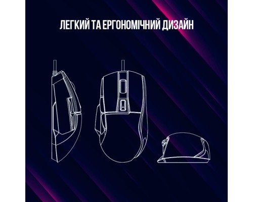 Мишка Lorgar Jetter 357 Wired USB Black (LRG-GMS357)