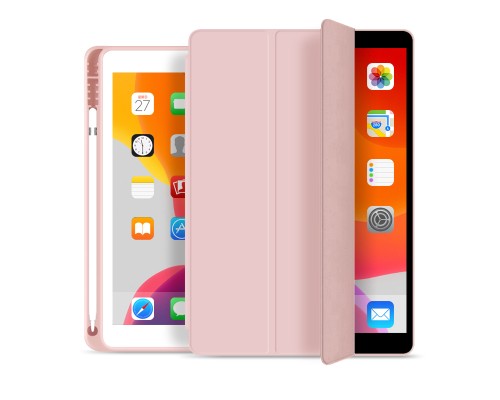 Чохол до планшета BeCover Tri Fold Soft TPU mount Apple Pencil Apple iPad 10.2 2019/2020/2021 Pink (706745)