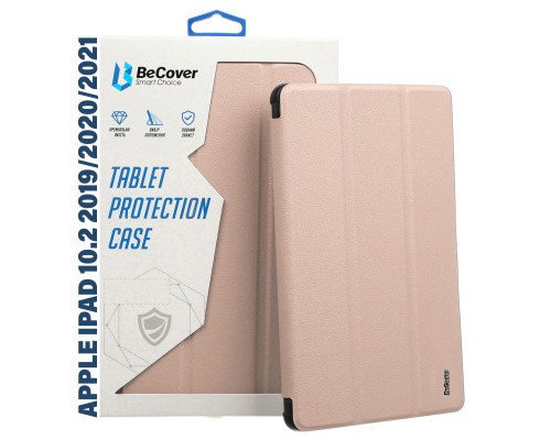 Чохол до планшета BeCover Tri Fold Hard Apple iPad 10.2 2019/2020/2021 Pink (711127)