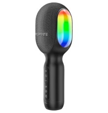 Мікрофон Promate VocalMic Bluetooth 2 x AUX LED Black (vocalmic.black)
