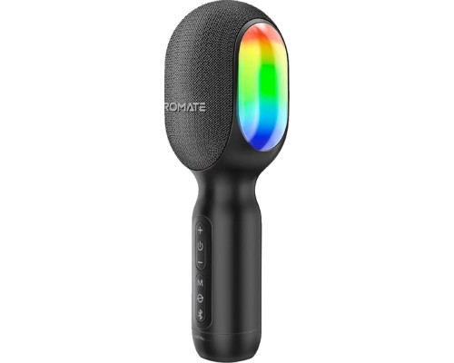 Мікрофон Promate VocalMic Bluetooth 2 x AUX LED Black (vocalmic.black)