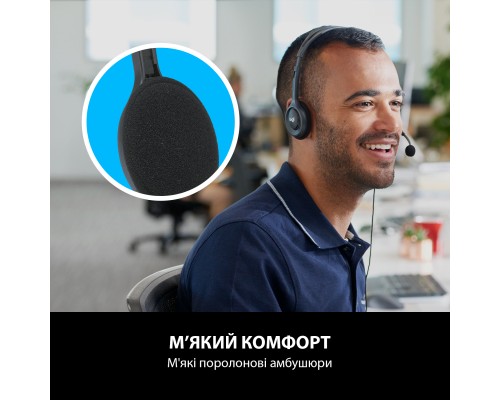 Навушники Logitech H110 Stereo Headset with 2*3pin jacks (981-000271)