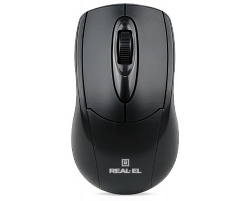 Мишка REAL-EL RM-207, USB, black