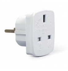 Перехідник Cablexpert UK-розетка - Евро-вилка (A-AC-UKEU-001)