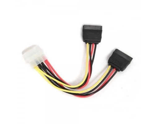 Кабель живлення Molex to 2xSATA power 0.3m Cablexpert (CC-SATA-PSY-0.3M)