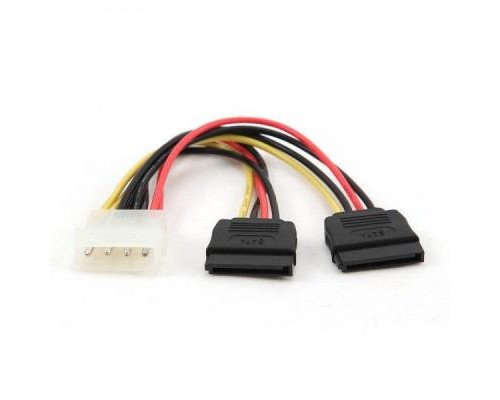 Кабель живлення Molex to 2xSATA power 0.3m Cablexpert (CC-SATA-PSY-0.3M)