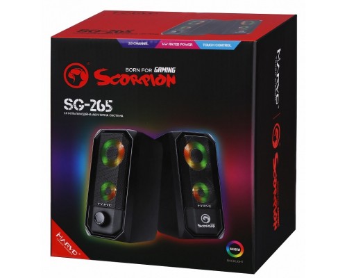 Акустична система Marvo SG-265 Multi-LED USB Black