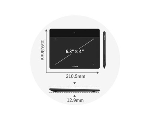 Графічний планшет XP-Pen Deco Fun S Pink (Deco Fun S_R)