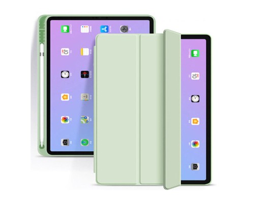 Чохол до планшета BeCover Tri Fold Soft TPU mount Apple Pencil Apple iPad 10.2 2019/2020/2021 Light Green (708458)
