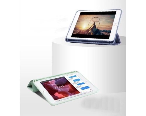 Чохол до планшета BeCover Tri Fold Soft TPU mount Apple Pencil Apple iPad 10.2 2019/2020/2021 Light Green (708458)