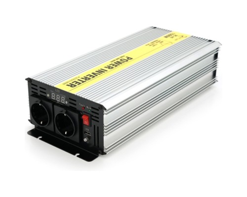 Автомобільний інвертор 12V/220V 1500W чиста синусоїда, 2xShuko, 1xUSB Ritar (RSC-1500)