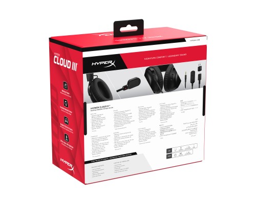 Навушники HyperX Cloud III Black (727A8AA)