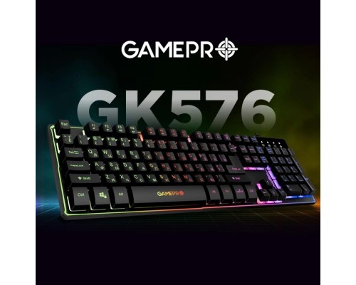 Клавіатура GamePro GK576 Nitro+ USB Black (GK576)