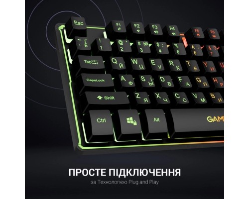 Клавіатура GamePro GK576 Nitro+ USB Black (GK576)