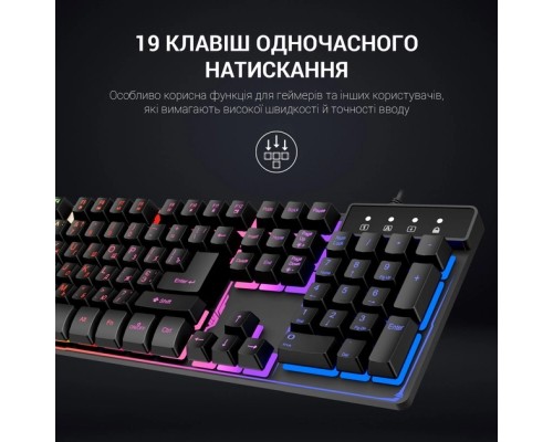 Клавіатура GamePro GK576 Nitro+ USB Black (GK576)