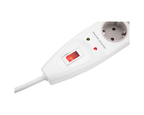 Мережевий фільтр живлення 2E 5XSchuko, 3G*1.5мм, 2м, white (2E-SP515M2WH)