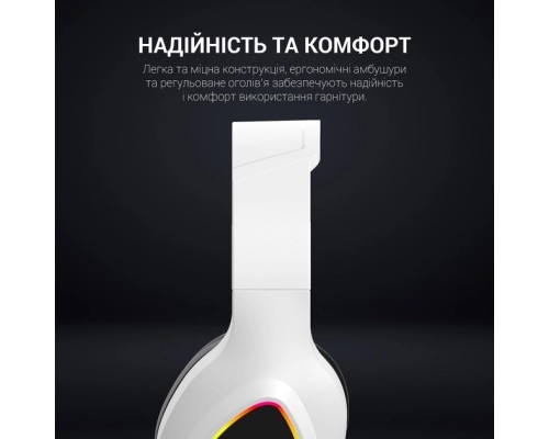 Навушники GamePro HS615 RGB White (HS615)