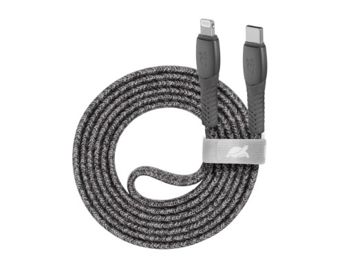 Дата кабель USB-C to Lighting 1.2m 3А grey USB2.0 RivaCase (PS6107 GR12)