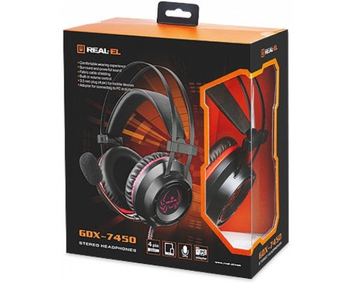 Навушники REAL-EL GDX-7450 Black